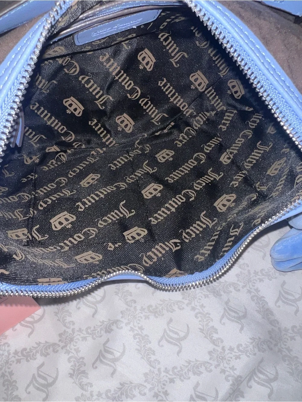 New Blue Brown Juicy Couture Bag Purse Juicy Princess Shoulder Bag Handbag